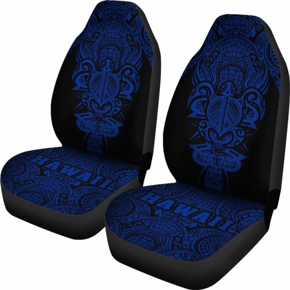 Hawaii Turtle Polynesian Car Seat Cover- Blue - Armor Style - New