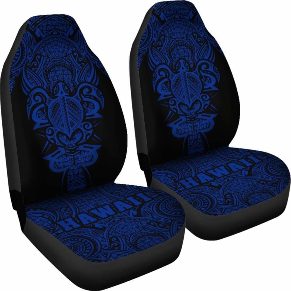 Hawaii Turtle Polynesian Car Seat Cover- Blue - Armor Style - New