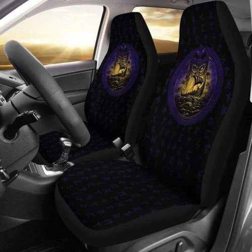 Viking Drakkar Longship Warrior Car Seat Covers