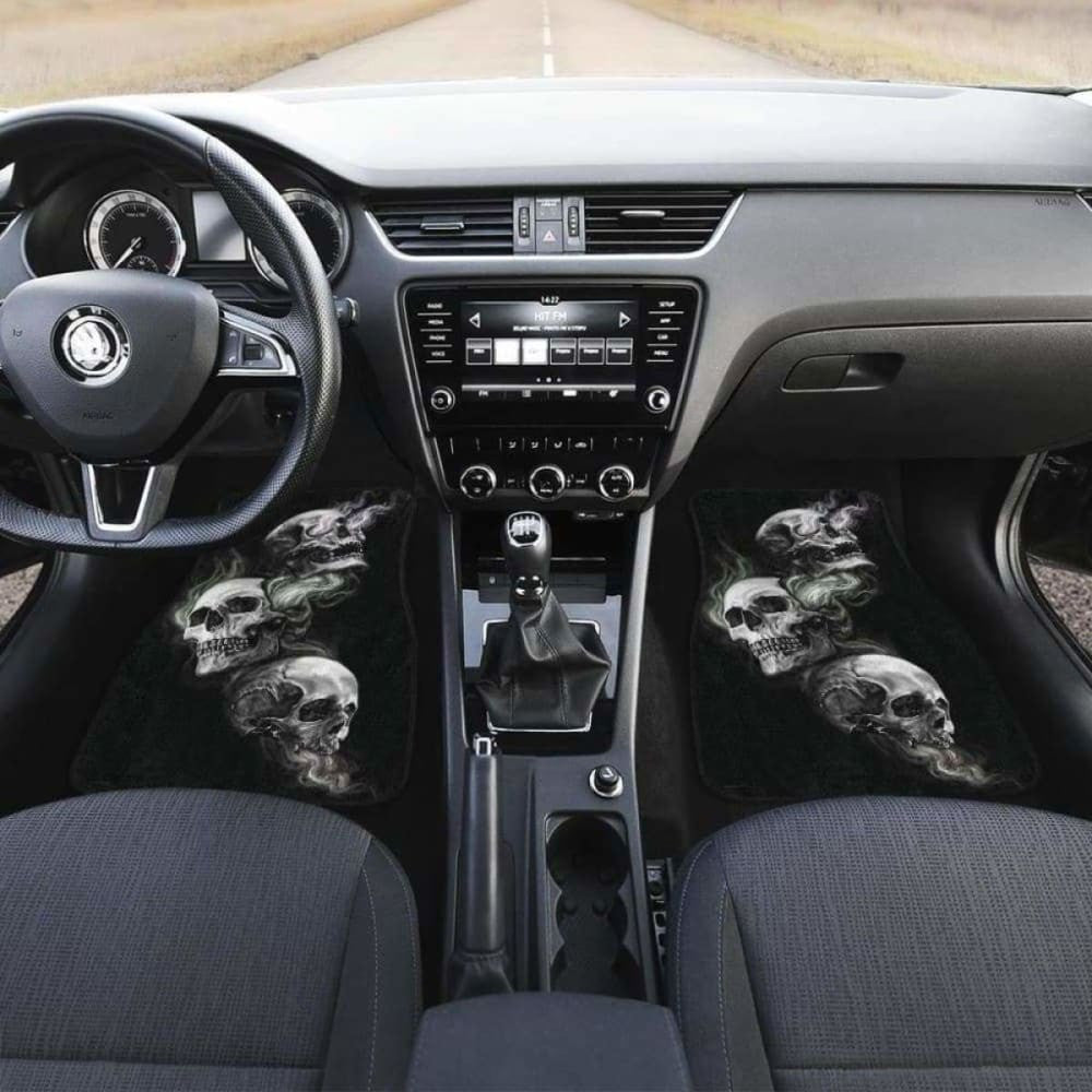 Set Pcs Sugar Skull Car Mats