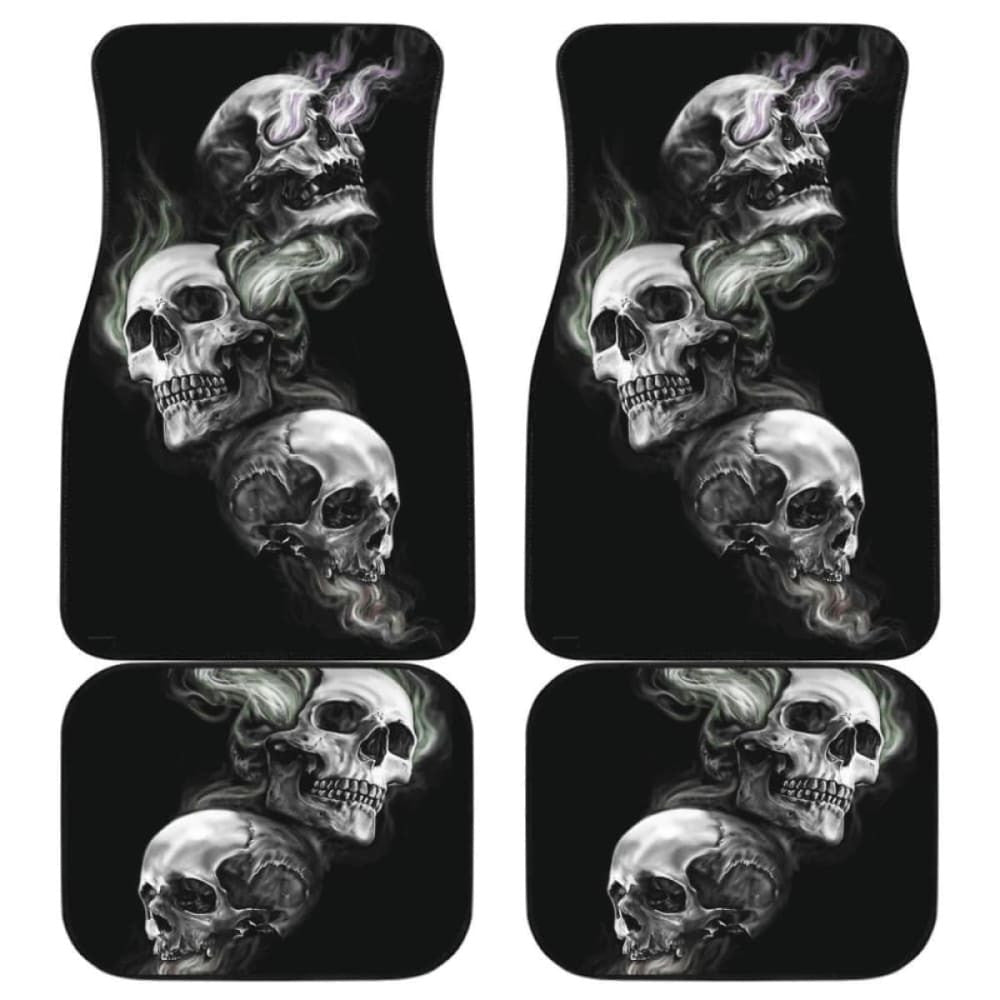 Set Pcs Sugar Skull Car Mats