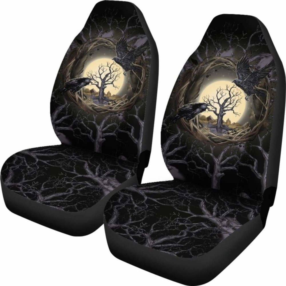 Viking Car Seat Cover - Raven Of Odin -