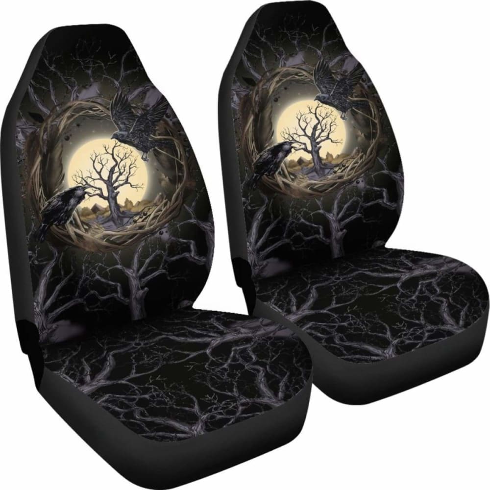 Viking Car Seat Cover - Raven Of Odin -