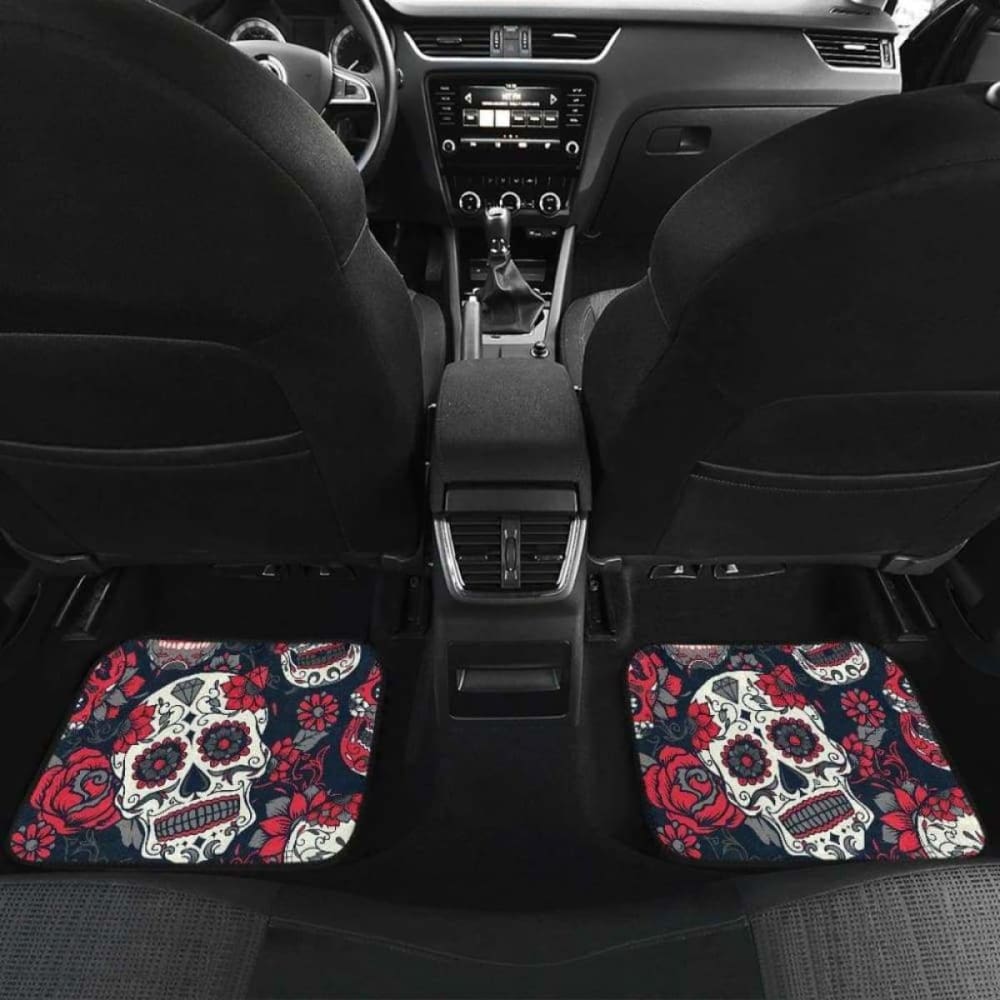 Set Of Pcs Sugar Skull Car Mats