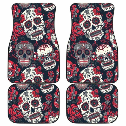 Set Of Pcs Sugar Skull Car Mats