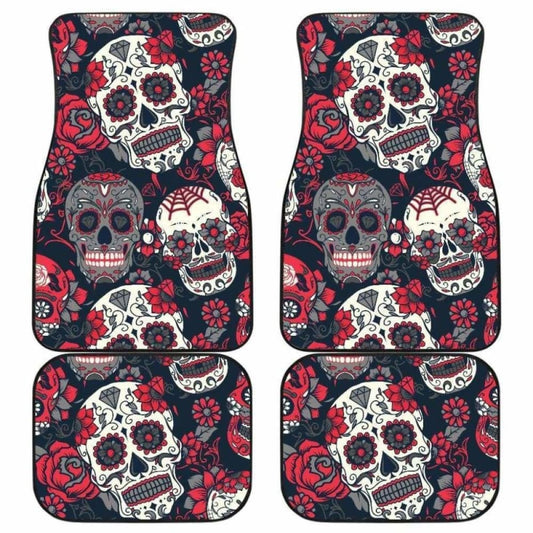 Set Of Pcs Sugar Skull Car Mats