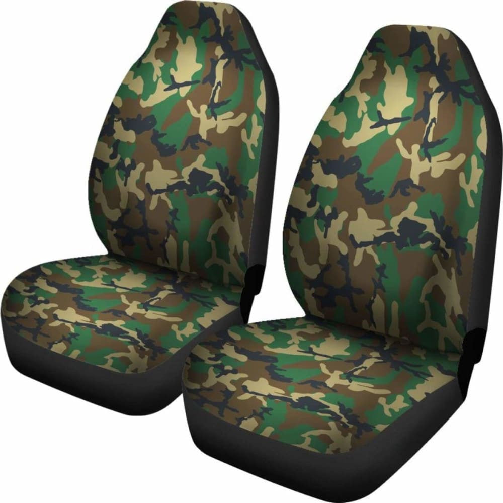Military Inspired Camo Seat Covers Set Of