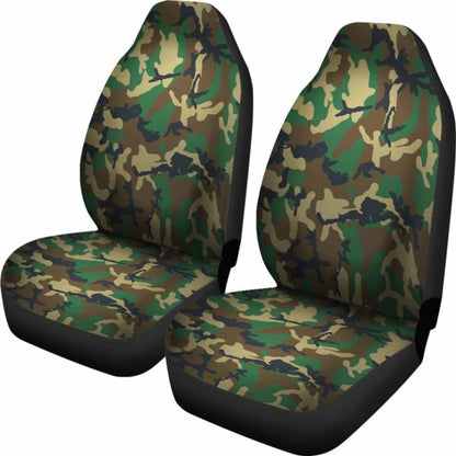 Military Inspired Camo Seat Covers Set Of
