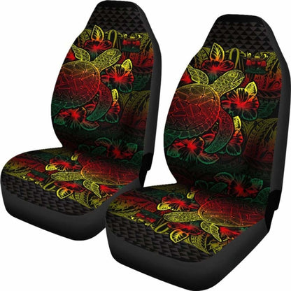 Fiji Car Seat Covers - Fiji Coat Of Arms Turtle Hibiscus Reggae - New