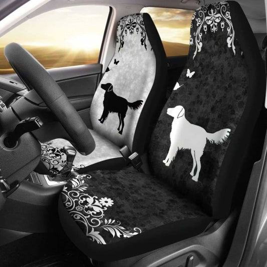 Flat-Coated Retriever Car Seat Covers