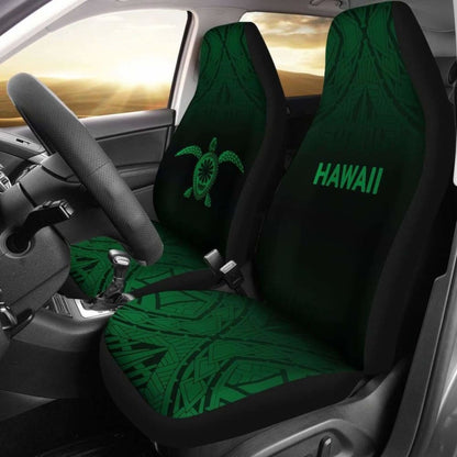 Polynesian Hawaii Turtle Car Seat Covers Fog Green New