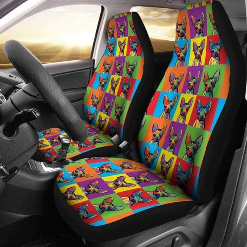 Chihuahua Pop Art Car Seat Covers
