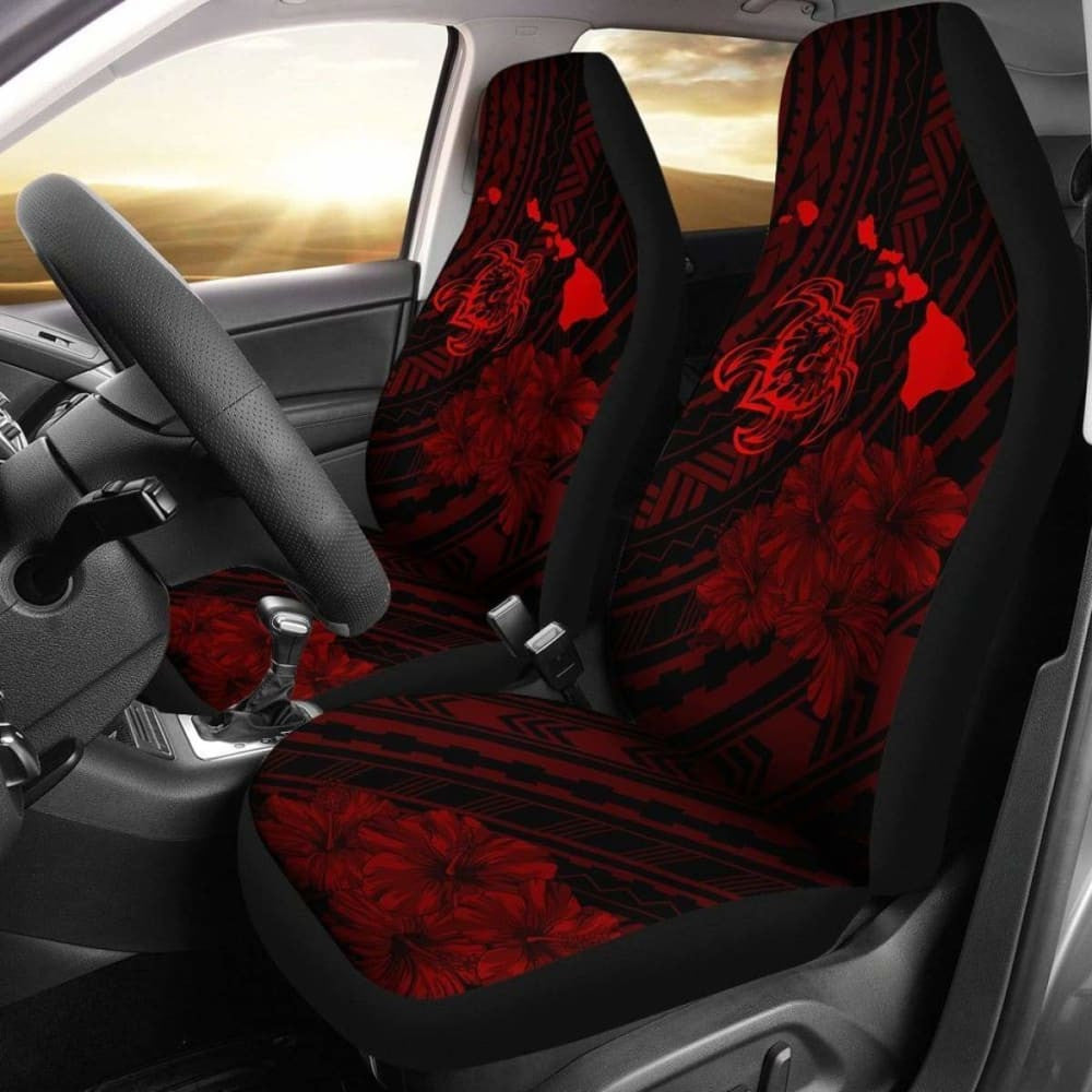 Hawaii Sea Turtle Is Swimming Toward Car Seat Covers Red - New -
