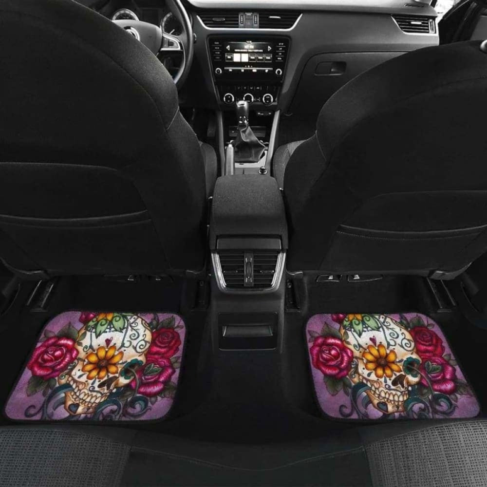 Set Of Pcs Sugar Skull Car Mats
