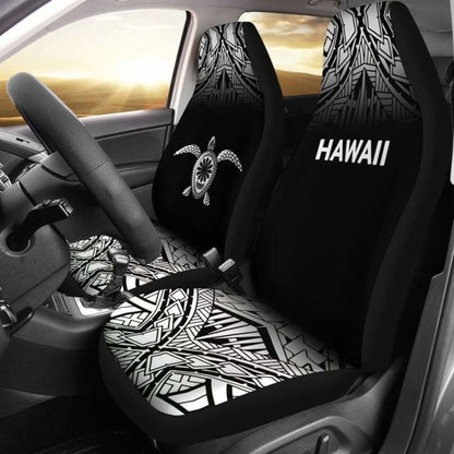Polynesian Hawaii Turtle Car Seat Covers Fog Black New