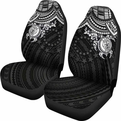 Cook Islands Polynesian Car Seat Covers - White Turtle - Amazing