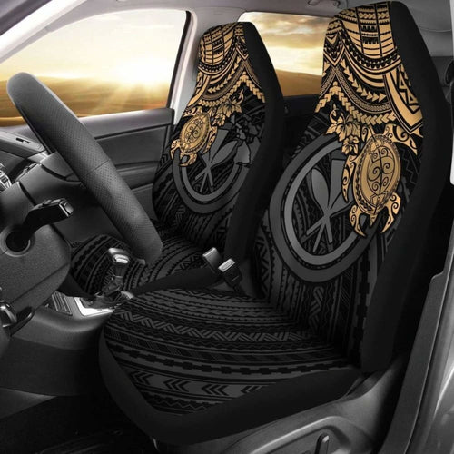 Polynesian Hawaii Car Seat Covers - Gold Turtle - Amazing