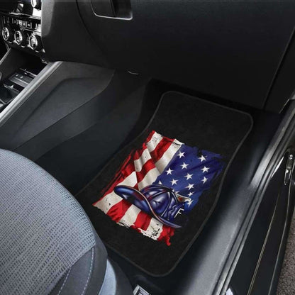 Firefighter Front And Back Car Mats Set Of
