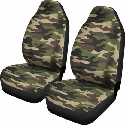 Army Green Camouflage Car Seat Covers
