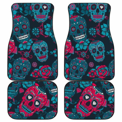 Set Of Pcs Sugar Skull Car Mat