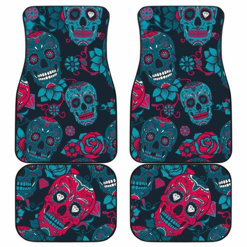 Set Of Pcs Sugar Skull Car Mat