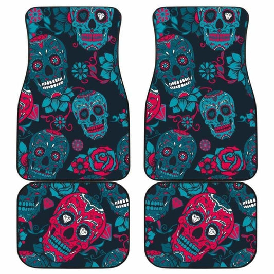 Set Of Pcs Sugar Skull Car Mat