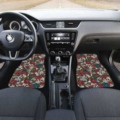 Set Pcs Sugar Skull Car Mats