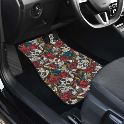Set Pcs Sugar Skull Car Mats