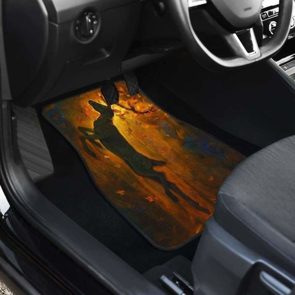 Deer In Amazon Forrest Car Floor Mats