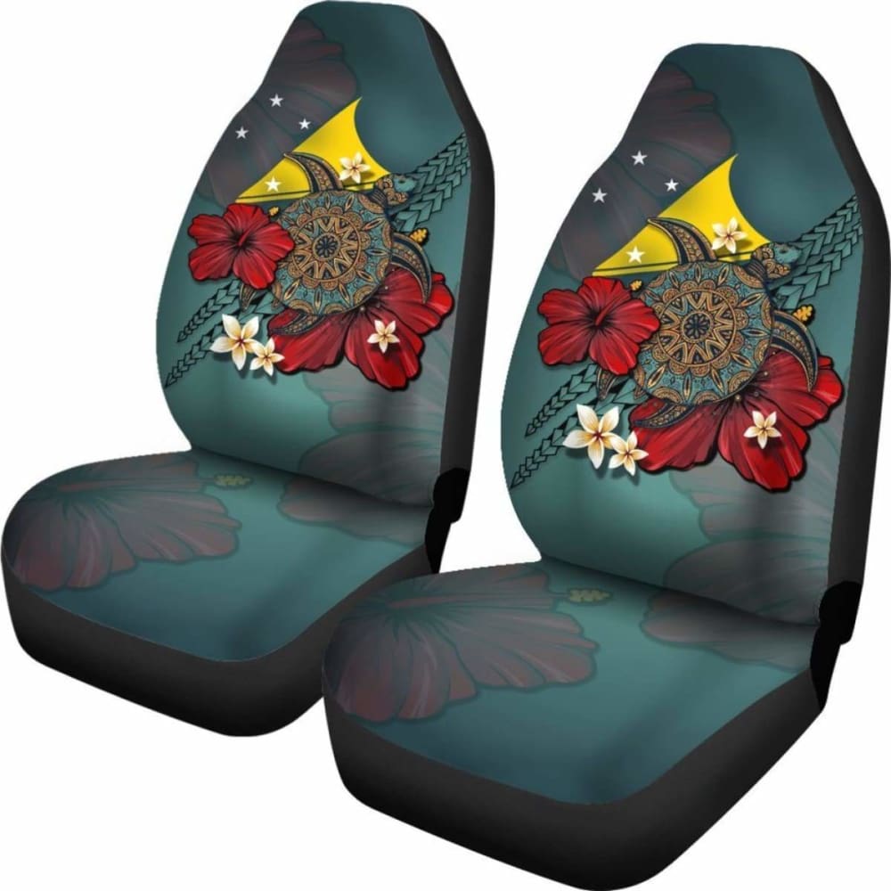 Tokelau Car Seat Covers Blue Turtle Tribal Amazing