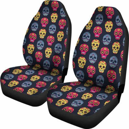 Set Of Car Seat - Sugar Skull Car Seat