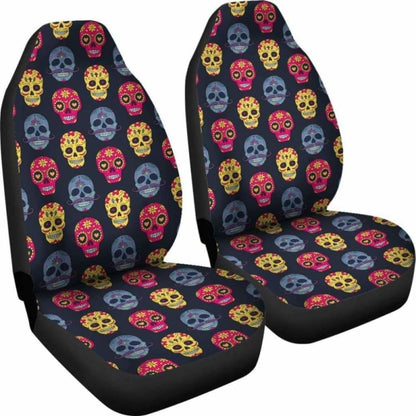 Set Of Car Seat - Sugar Skull Car Seat