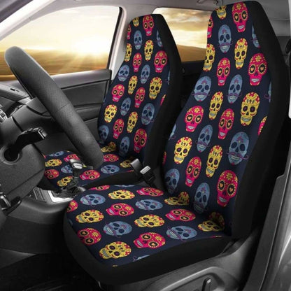 Set Of Car Seat - Sugar Skull Car Seat