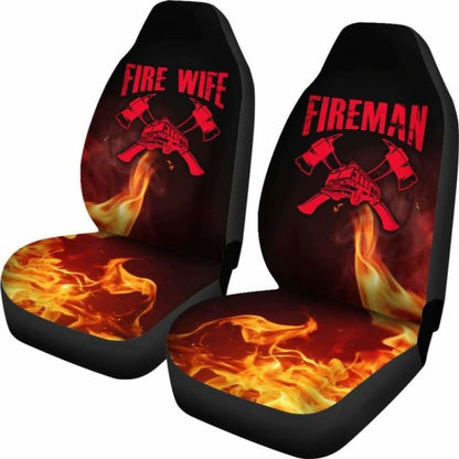 Fireman Fire Wife Car Seat Covers