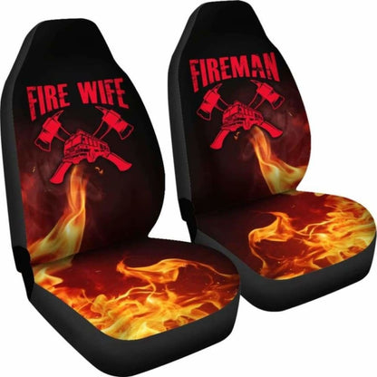 Fireman Fire Wife Car Seat Covers