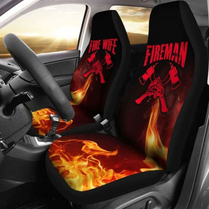 Fireman Fire Wife Car Seat Covers