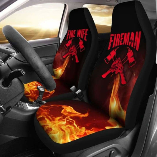 Fireman Fire Wife Car Seat Covers