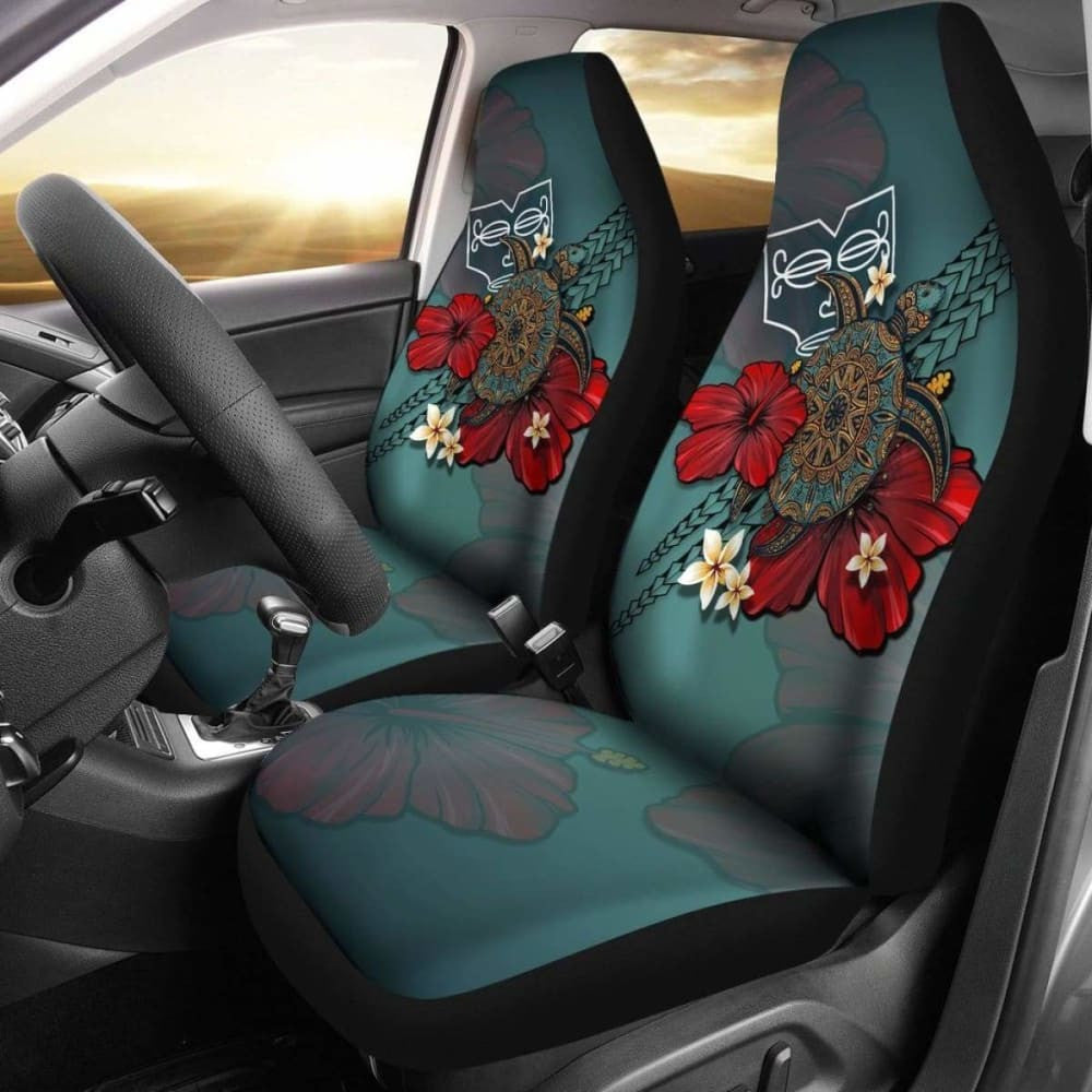 Marquesas Islands Car Seat Covers Blue Turtle Tribal Amazing