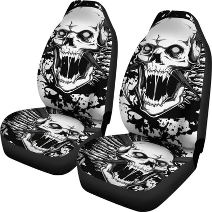 Set Pcs Gothic Skull Car Seat Covers