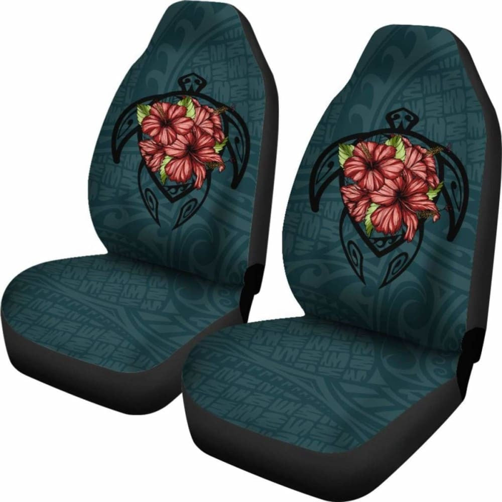 Hawaii Turtle Hibiscus Polynesian Car Seat Covers - New Awesome
