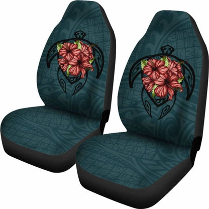 Hawaii Turtle Hibiscus Polynesian Car Seat Covers - New Awesome