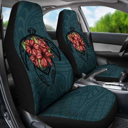 Hawaii Turtle Hibiscus Polynesian Car Seat Covers - New Awesome