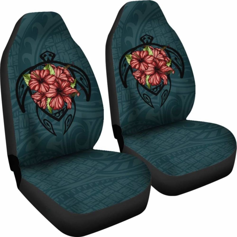 Hawaii Turtle Hibiscus Polynesian Car Seat Covers - New Awesome