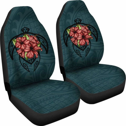 Hawaii Turtle Hibiscus Polynesian Car Seat Covers - New Awesome