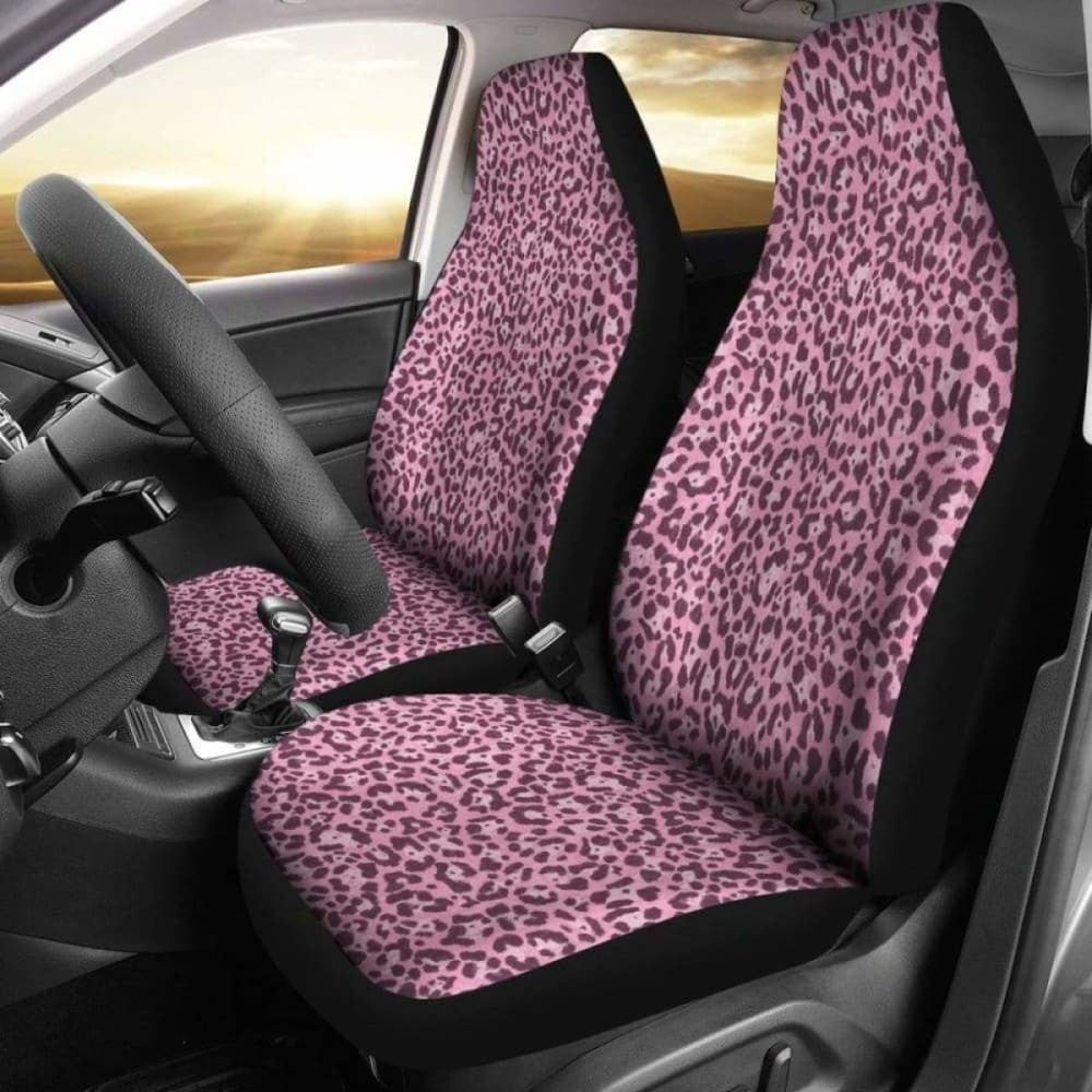 Pink Leopard Print Car Seat Covers Leopard Skin