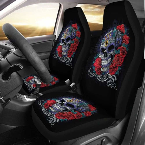 Set Of Skulls Car Seat Covers