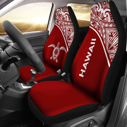 Polynesian Hawaii Turtle Car Seat Covers Curve Red New