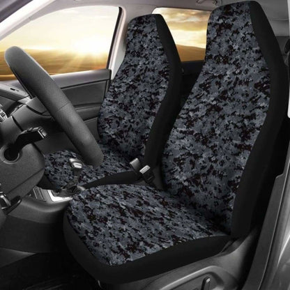 Dark Grey Digital Camouflage Car Seat Covers