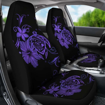 Hawaii Turtle Hibiscus Poly Purple Car Seat Covers - New - Awesome