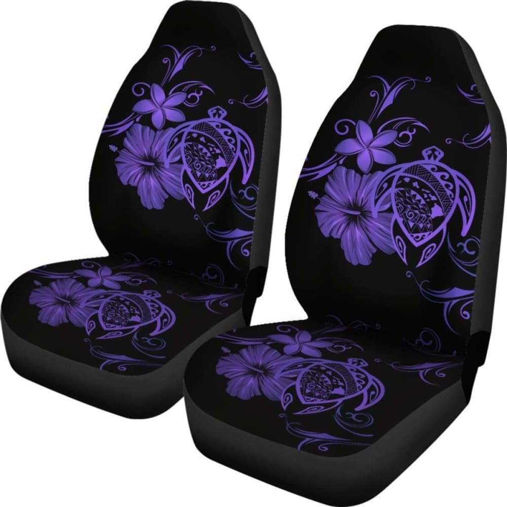 Hawaii Turtle Hibiscus Poly Purple Car Seat Covers - New - Awesome